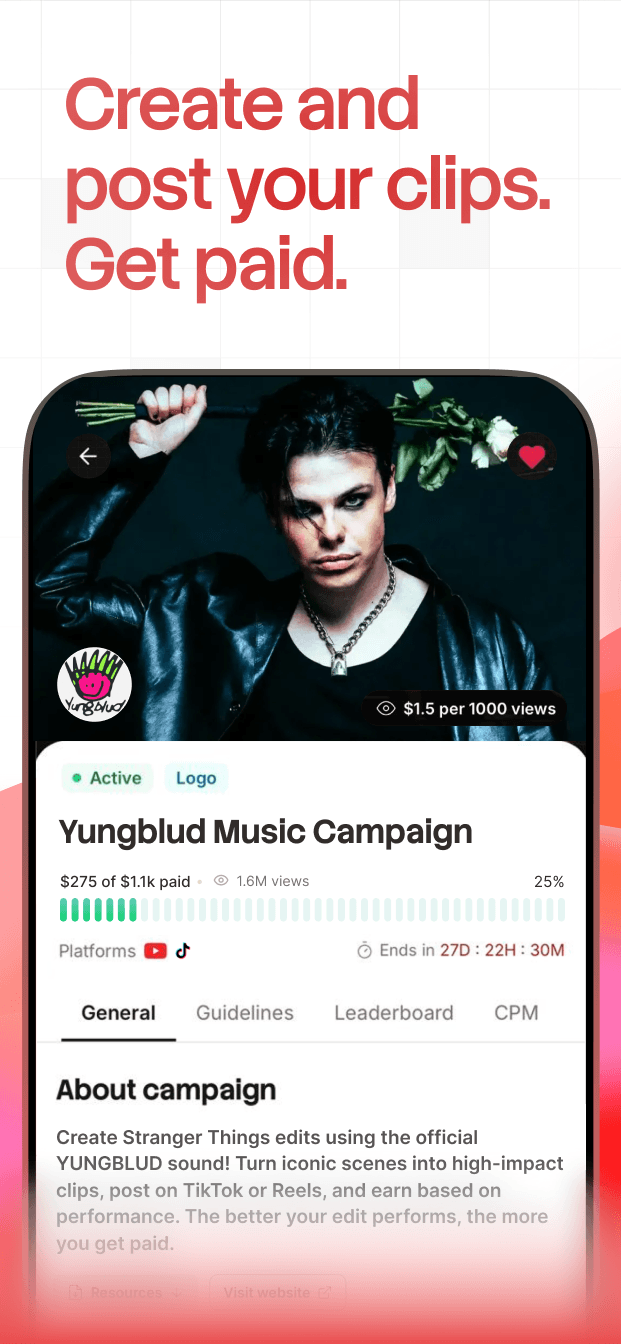 Clipstake app screenshot